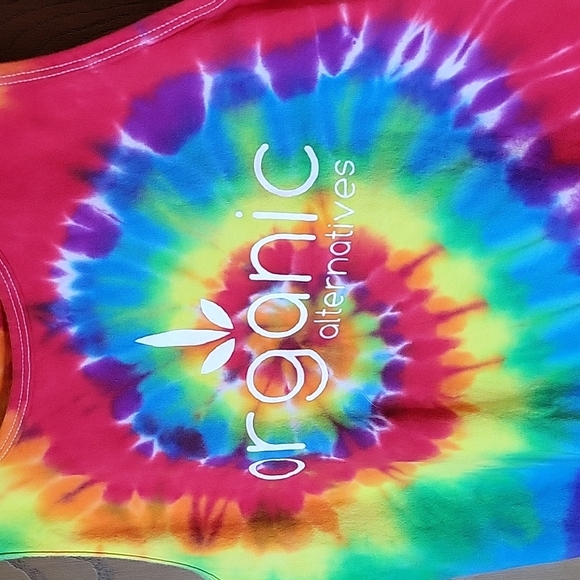 Men's Organic Alternatives Rainbow Tie Dye Tank Top from Colorado, Size: Medium - Picture 5 of 7